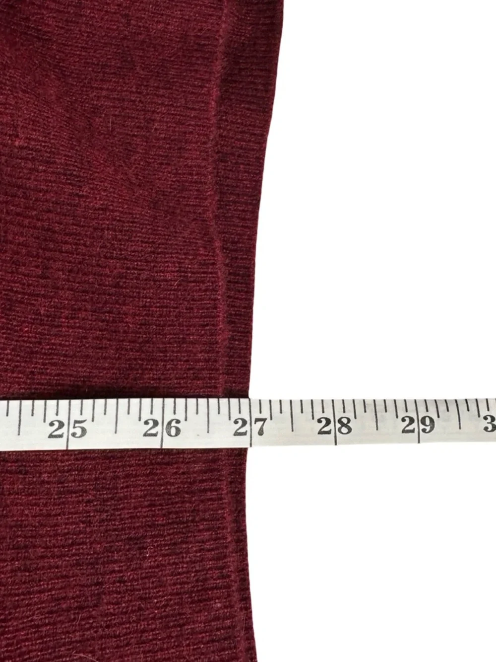 Alan Flusser 100% Cashmere burgundy red crewneck  Sweater Men’s Size 2XL